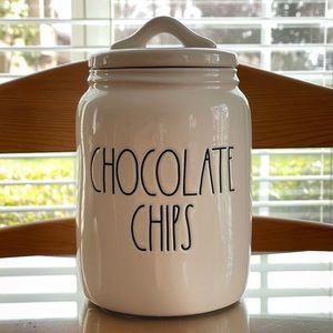 RAE DUNN Chocolate Chips Jar